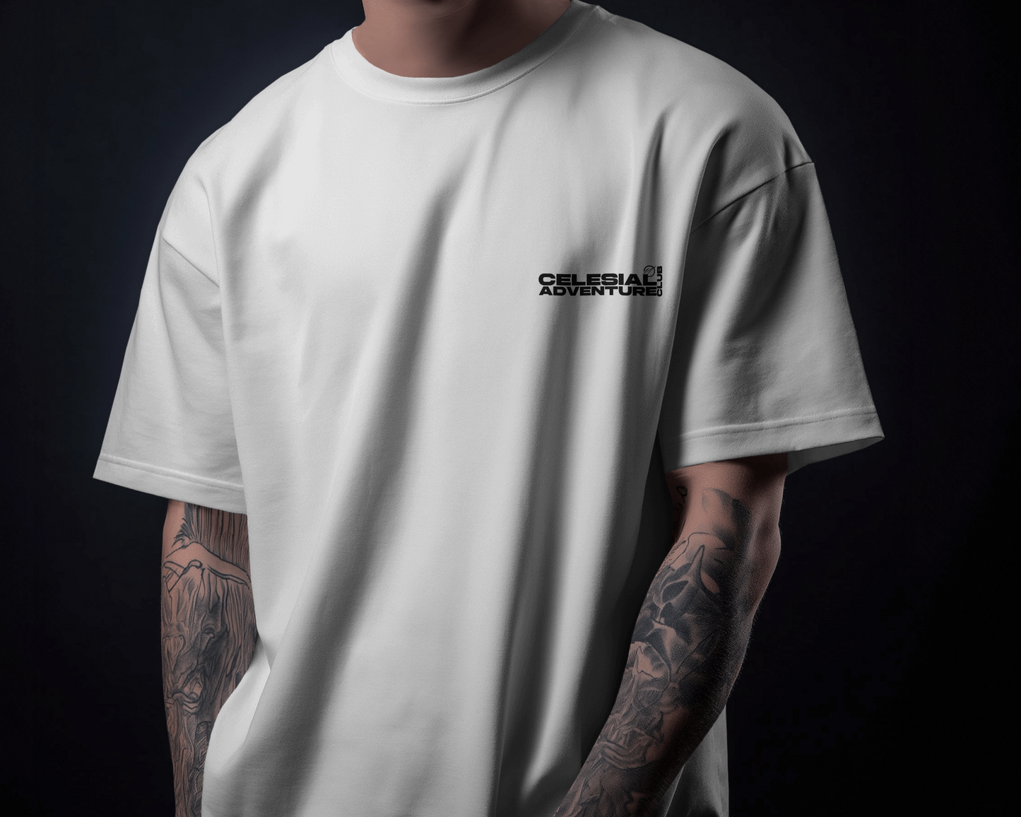 SAINT WHITE CONCIOUSNESS UNISEX TERRY COTTON OVERSIZED TSHIRT