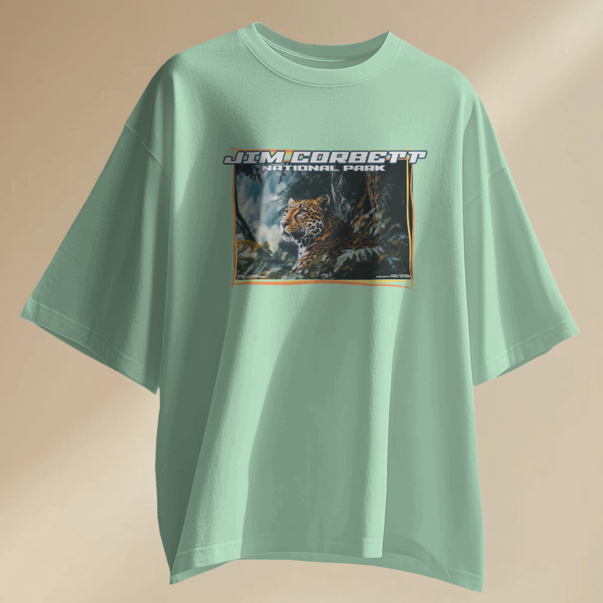 JIM CORBETT UNISEX TERRY COTTON OVERSIZED TSHIRT