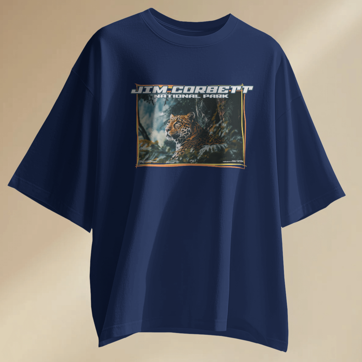 JIM CORBETT UNISEX TERRY COTTON OVERSIZED TSHIRT