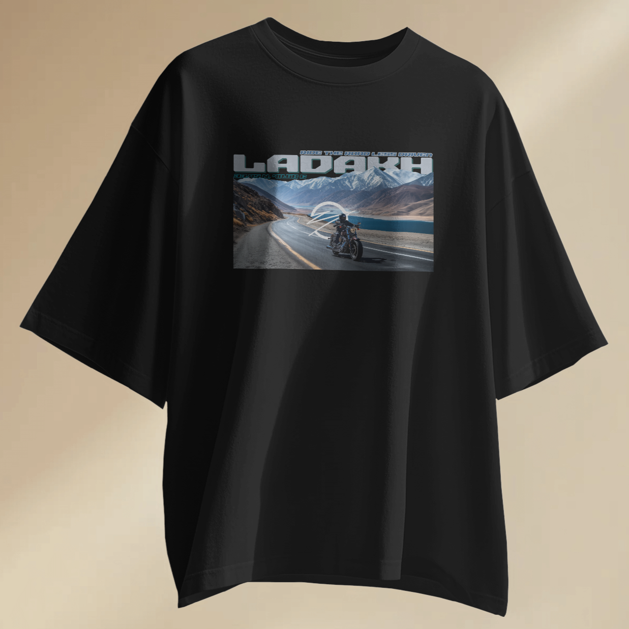 LADAKH UNISEX TERRY COTTON OVERSIZED TSHIRT