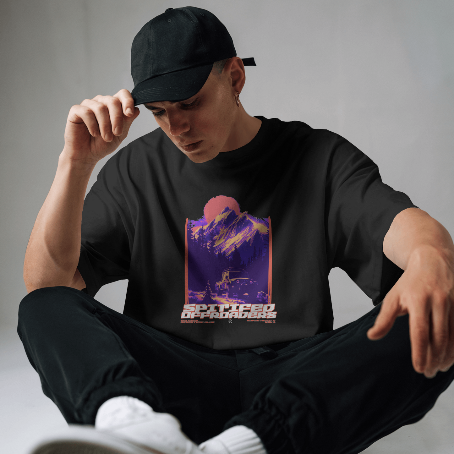 SPITIFED UNISEX TERRY COTTON OVERSIZED TSHIRT