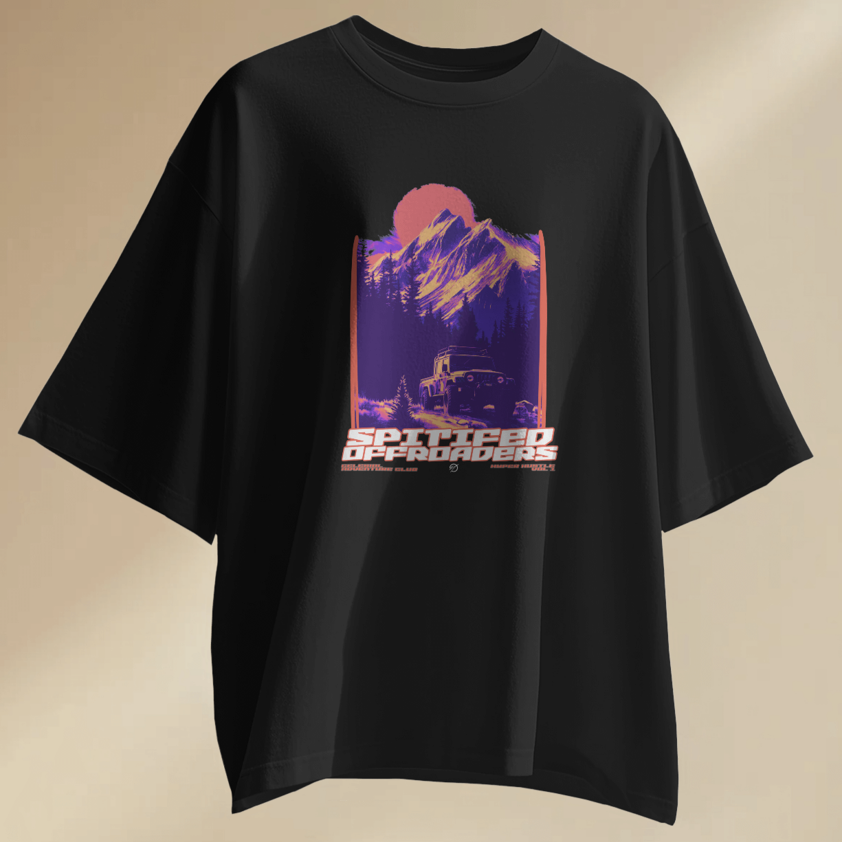 SPITIFED UNISEX TERRY COTTON OVERSIZED TSHIRT