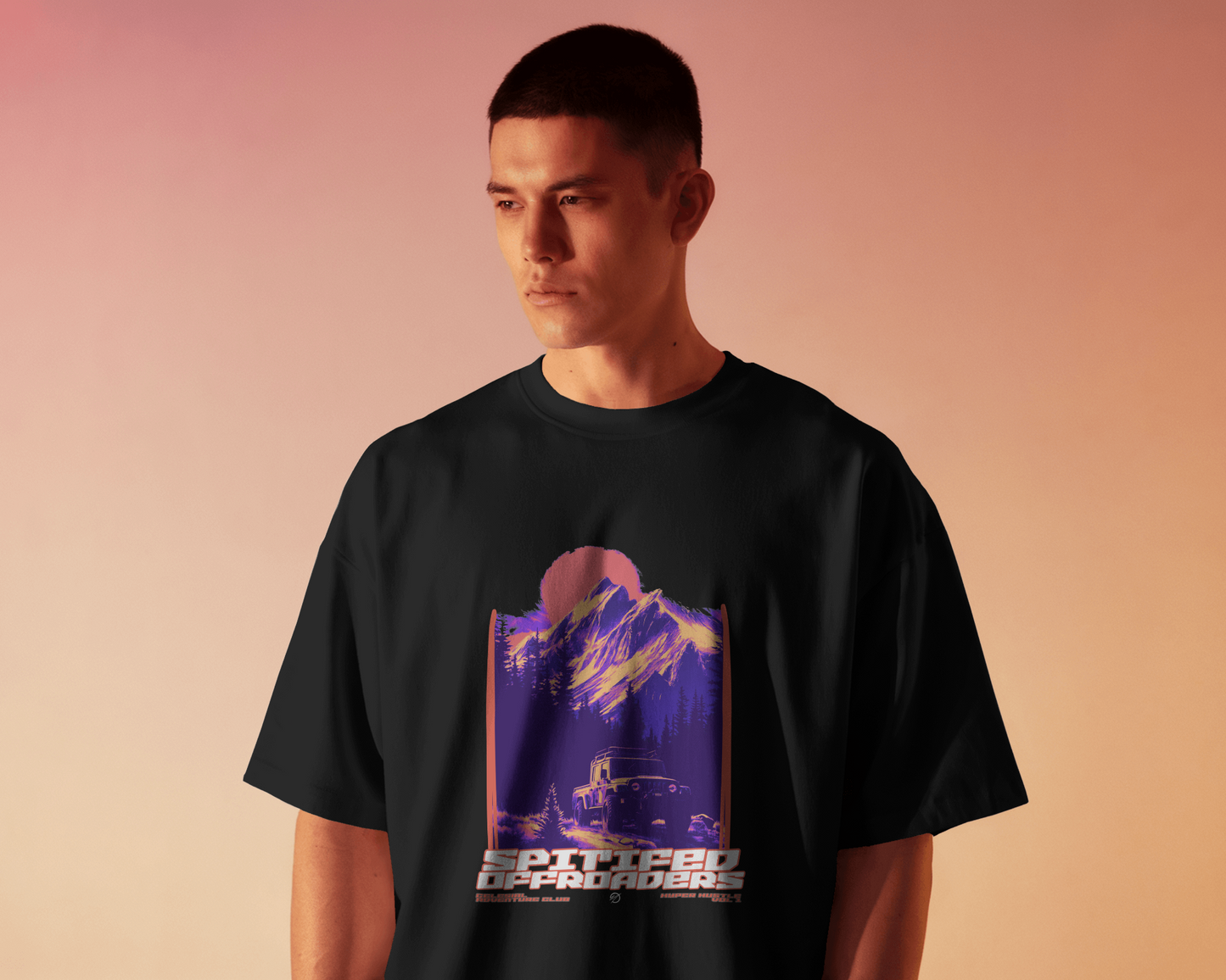 SPITIFED UNISEX TERRY COTTON OVERSIZED TSHIRT