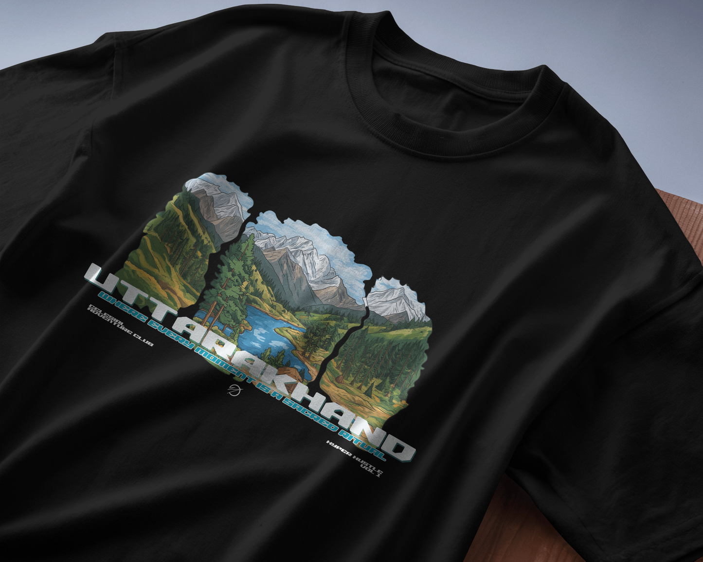 UTTARAKHAND UNISEX TERRY COTTON OVERSIZED TSHIRT